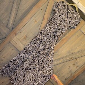 Reformation Black and White Maxi Dress